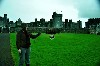 Carla & Emile Zinser flying Milly & Burren on their recent Hawk Walk by Ashford Castle.