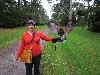 Anne Clark flying Samhradh on her recent Hawk Walk.
