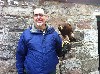 Dave Horan with Geimhreadh from his recent Hawk Walk.