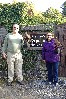 Wayne & Diana Tolmachoff setting off to fly big Swift & Stoker on their recent Hawk Walk.