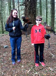 Amanda & Billy Hyatt flying Aztec & Chico on their recent Hawk Walk.