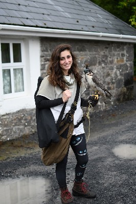 For World Falconry Day (slogan Women Falconers) here is Marine setting off to fly Corrib. Corrib is one of our wonderful Peregrine/Saker hybrid falcons. For World Falconry Day (slogan Women Falconers) here is Marine setting off to fly Corrib. Corrib is one of our wonderful Peregrine/Saker hybrid falcons.