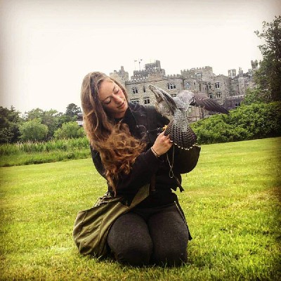 For World Falconry Day (this years slogan is Women Falconers) here is wonderful Mel, with Corrib (our Peregrine/Saker hybrid falcon), by the castle. For World Falconry Day (this years slogan is Women Falconers) here is wonderful Mel, with Corrib (our Peregrine/Saker hybrid falcon), by the castle.
